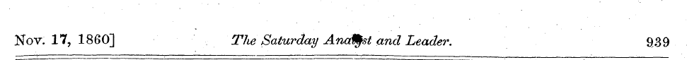Nov. 17, 1860] The Saturday Analyst and ...
