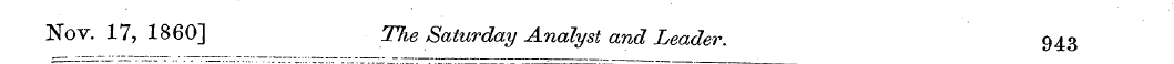 Nov. 17, 1860] TJie Saturday Analyst and...