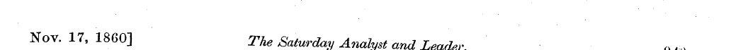 Nov. 17, 1860] The Saturday Analyst and ...