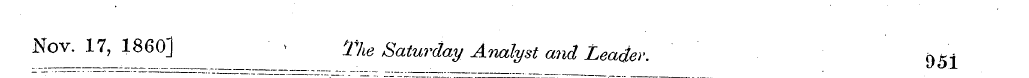 N °I; ' 1 l ! 1860 ^ The Saturday Analys...