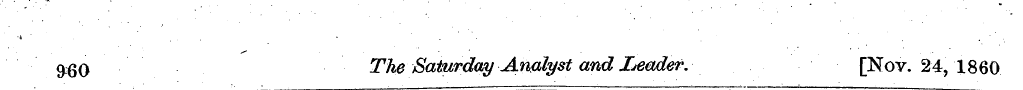 9^q The Saturday Analyst and Leader. [No...