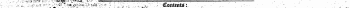 . &gt; " j j, fSsS-^f ' "' ¦ i**. i ••..,¦¦ ¦¦¦ '.,-' . ¦¦ ¦¦¦,.. ¦ ¦ ; * ^ v . »-i Contents: