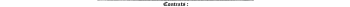 Contents:
