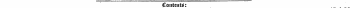 Contents: