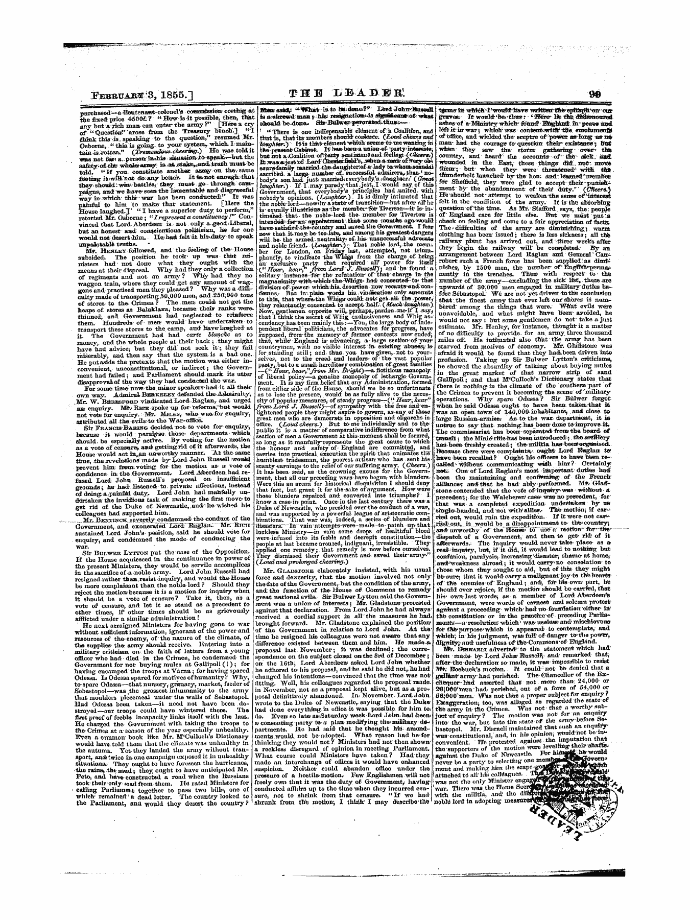 Leader (1850-1860): jS F Y, 1st edition - Untitled Article