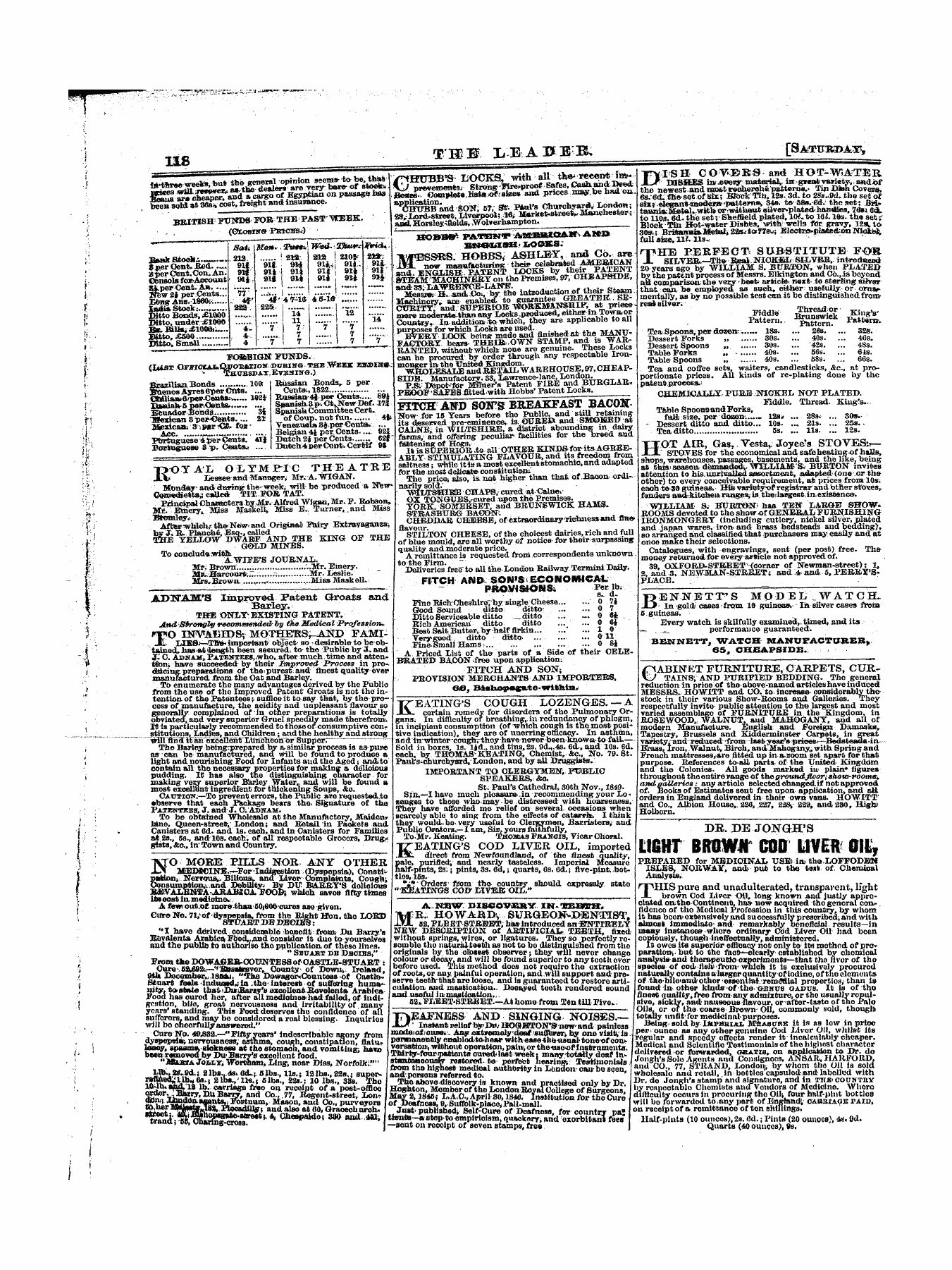 Leader (1850-1860): jS F Y, 1st edition - Untitled Article