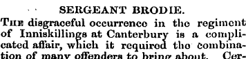 SERGEANT BROD IE