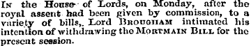 In the Honse^ of Lords, on Monday, after...