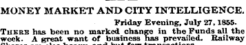 MONEY MARKET AND CITY INTELLIGENCE. Frid...