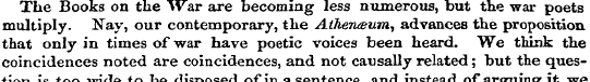 The Books on the War are becoming less n...