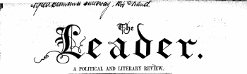 ^^^ _ . — -. ~* -- ?t" -* — y.," -¦" "-CTTOmiiMw ¦y.-oa: iwn. I 11 »u i icgat, ^ ^ sip ^ e ^e a be x. A POLITICAL AND LITEKAKY REVIEW.