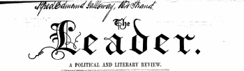 7 m " 0 nfL) vf Reader A . POIITICAL AJD LITEEARY REVIEW.