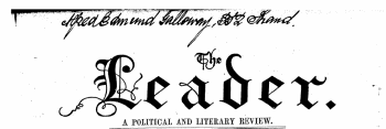 qfP Vf ¦ . Jp^eafcer. ¦ A POLITICAL AND LITERARY REVIEW.