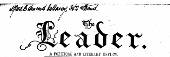 A POLITICAL AM) LITERARY EEYIEW. Ii