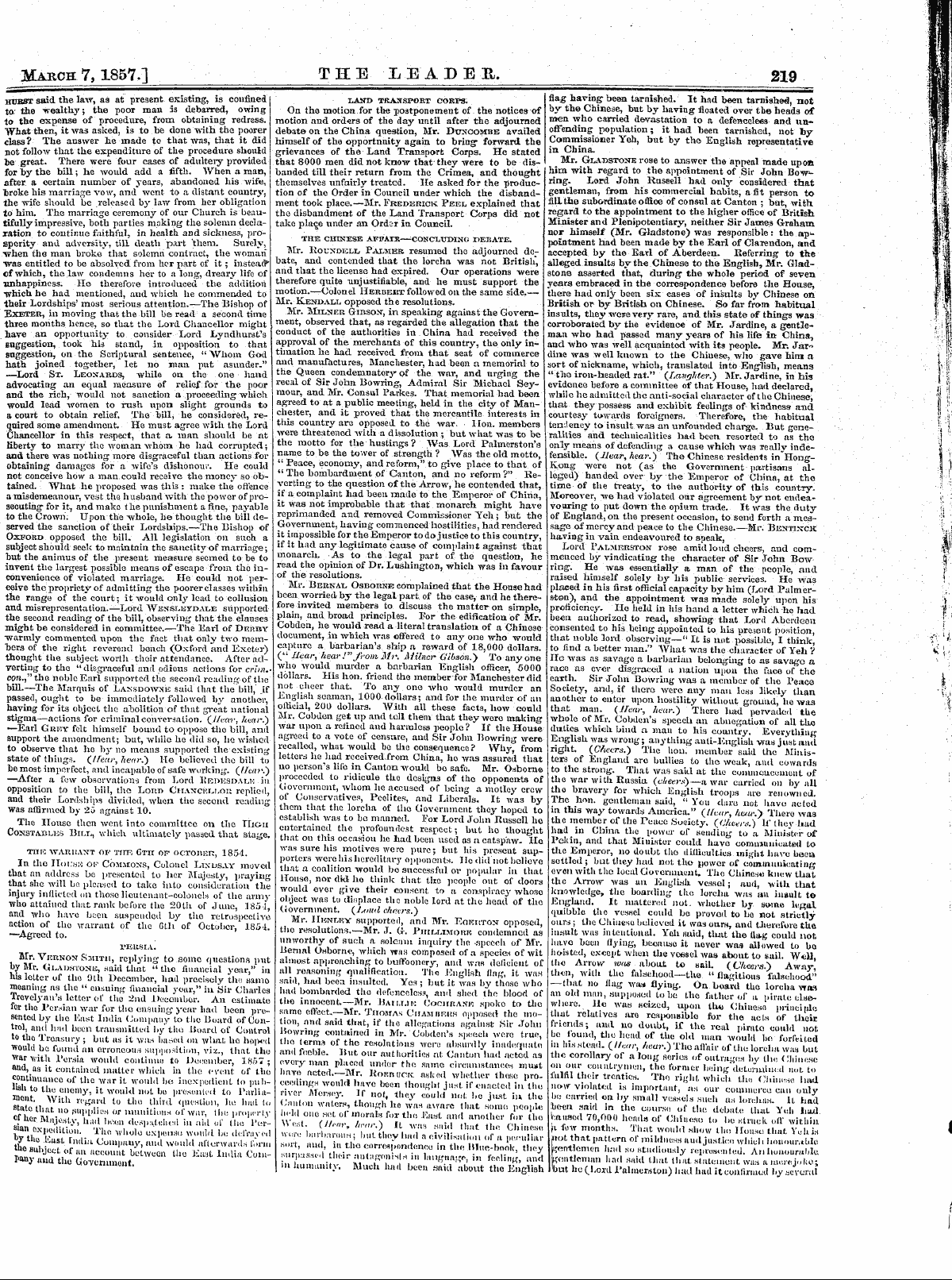 Leader (1850-1860): jS F Y, 1st edition - Untitled Article