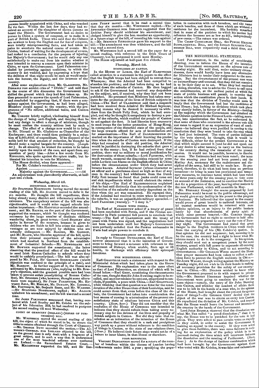 Leader (1850-1860): jS F Y, 1st edition - Untitled Article