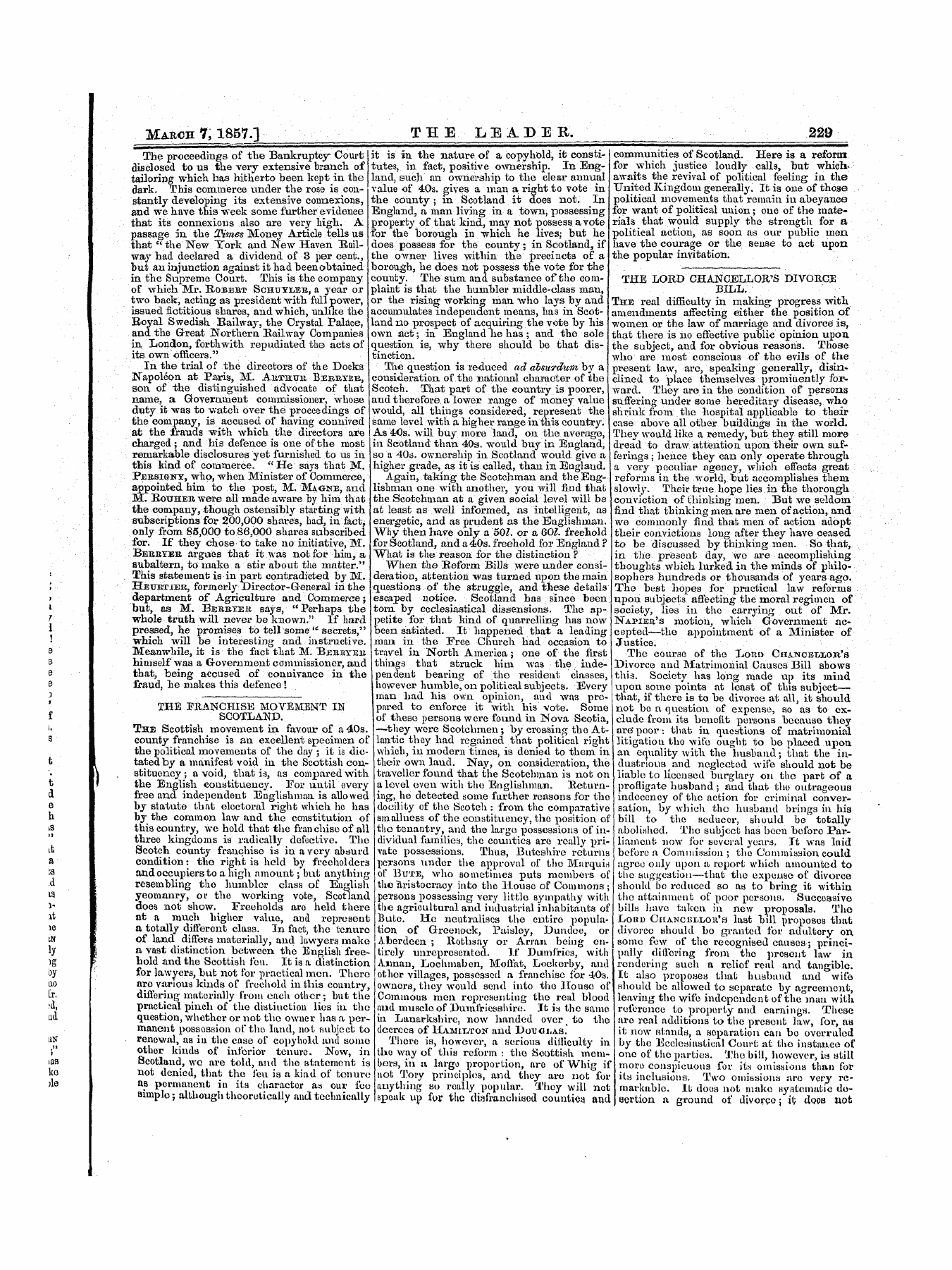 Leader (1850-1860): jS F Y, 1st edition - The Dark Commerce