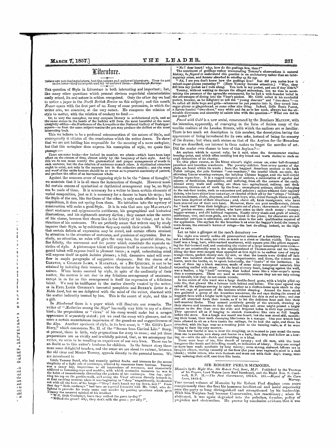 Leader (1850-1860): jS F Y, 1st edition - Untitled Article