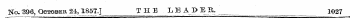 Ko. 3S6, Qctobeiij^, 1857.] TJH E¦ _!»Jg A_j&gt; E R. _ _ . 1( &gt; 2 ^