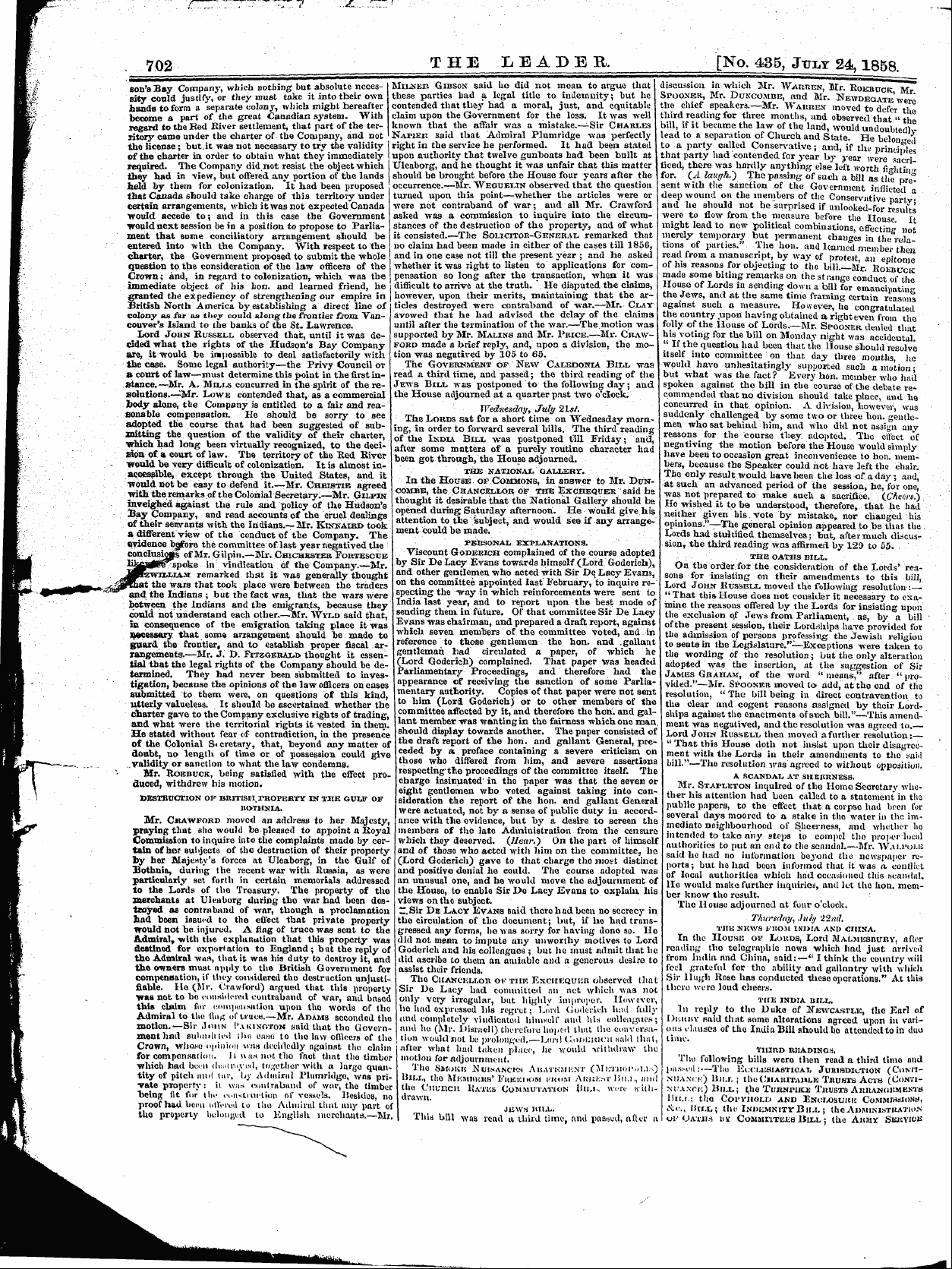 Leader (1850-1860): jS F Y, 1st edition: 6