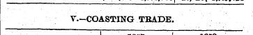 V.-COASTING TRADE. 1857 1858 ¦ ¦$¦&' 8. ...