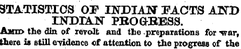 STATISTICS (XF INDIAN FACTS AND ESTDTAN ...