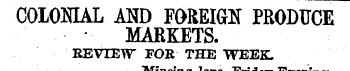 C0L0MAL AND FOREIGN PRODUCE MARKETS. REV...