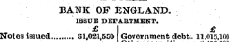 BANK OF ENGLAND. IBSUB DEPARTMENT. £ £ N...