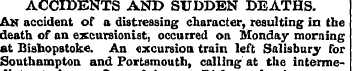 ACCIDENTS AND SUDDEN DEATHS. Ah accident...