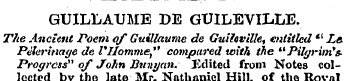 GUILLAUME DE GUILEVIX.LE. The Ancient Po...