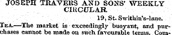 JOSEPH TKAVEHS AND SONS' WEEKLY CIRCULAR...