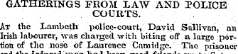 GATHERINGS FROM LA W AND TOLICB COURTS. ...