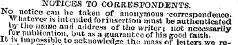 NOTICES TO COllRESTONDMNTS. N wi no 5 ic...