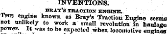 INVENTIONS. • BRAT'S TRA.CTIOX aSNCHNE. ...