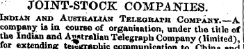JOINT-STOCK COMPANIES. Indian and Austra...