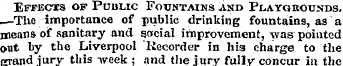 Effects of Public Fountains and Playorou...