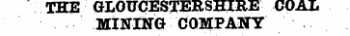 THE GLOUCESTERSHIRE COAX. MINING COMPANY