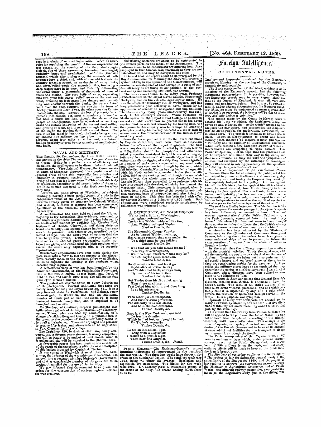 Leader (1850-1860): jS F Y, 1st edition - Untitled Article