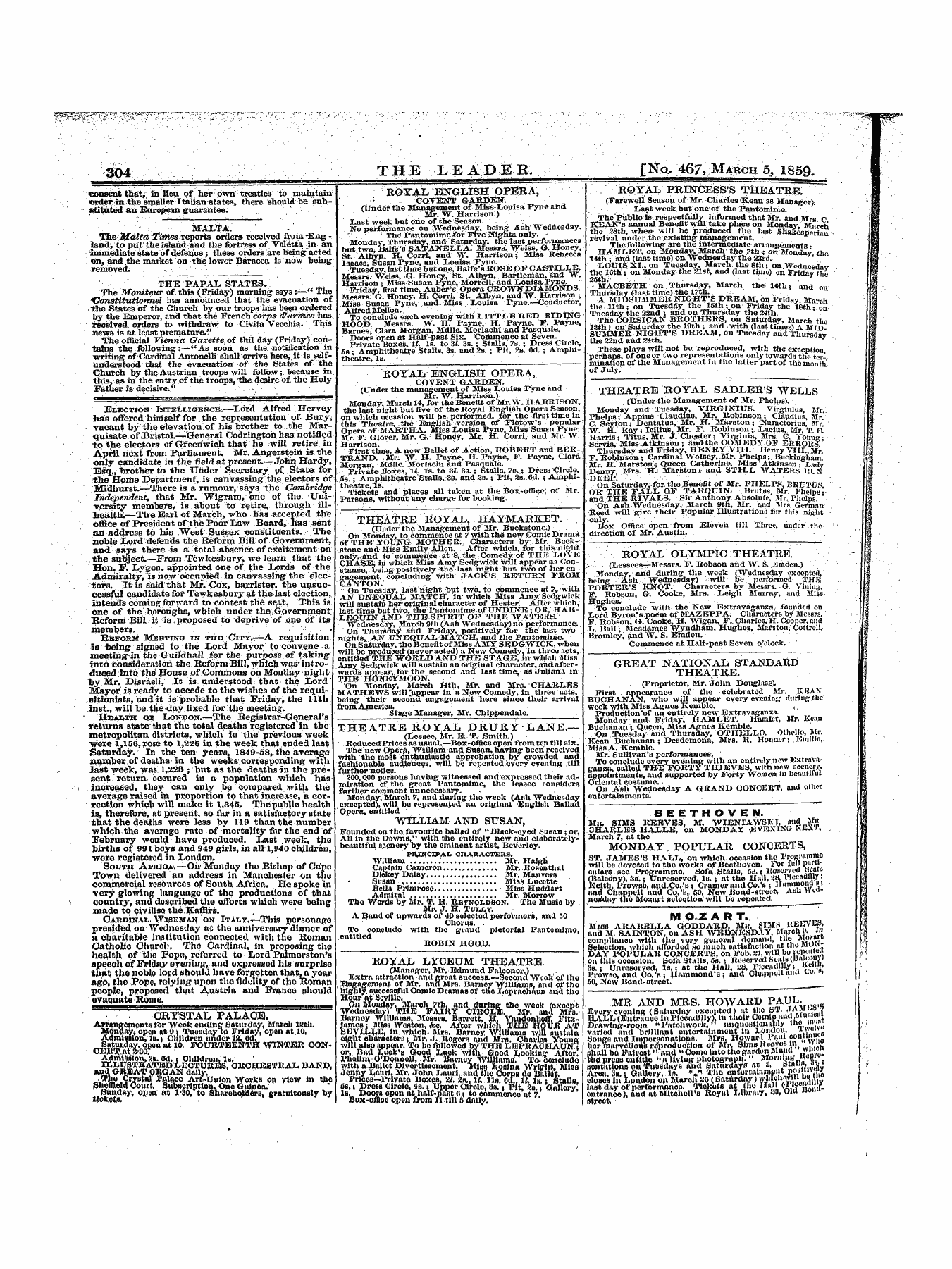 Leader (1850-1860): jS F Y, 1st edition - Untitled Article