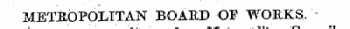 METROPOLITAN BOARD OJ WORKS, Council