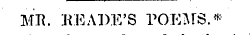 MH. KEAPE'S POEMS.*