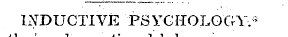 INDUCTIVE ¦ PSYCHOLOGY.* he