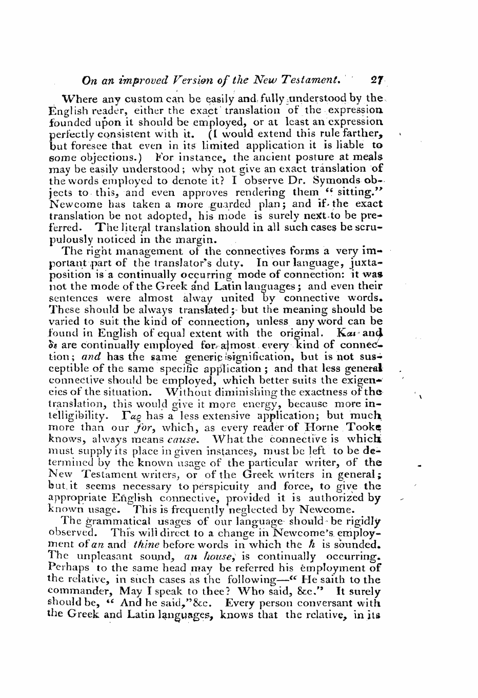 Monthly Repository (1806-1838) and Unitarian Chronicle (1832-1833): F Y, 1st edition: 27