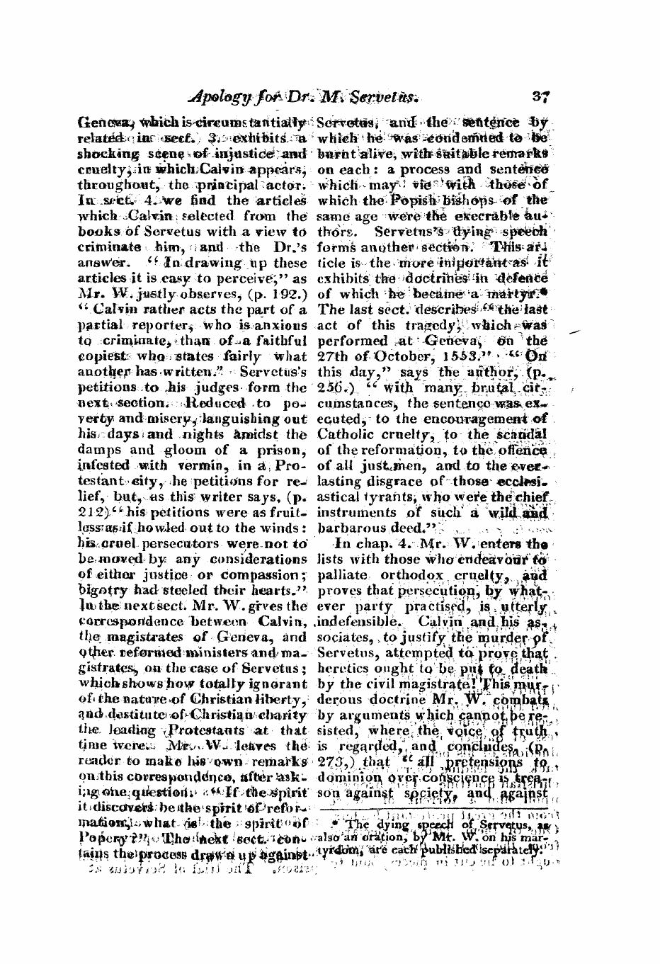 Monthly Repository (1806-1838) and Unitarian Chronicle (1832-1833): F Y, 1st edition - Untitled Article