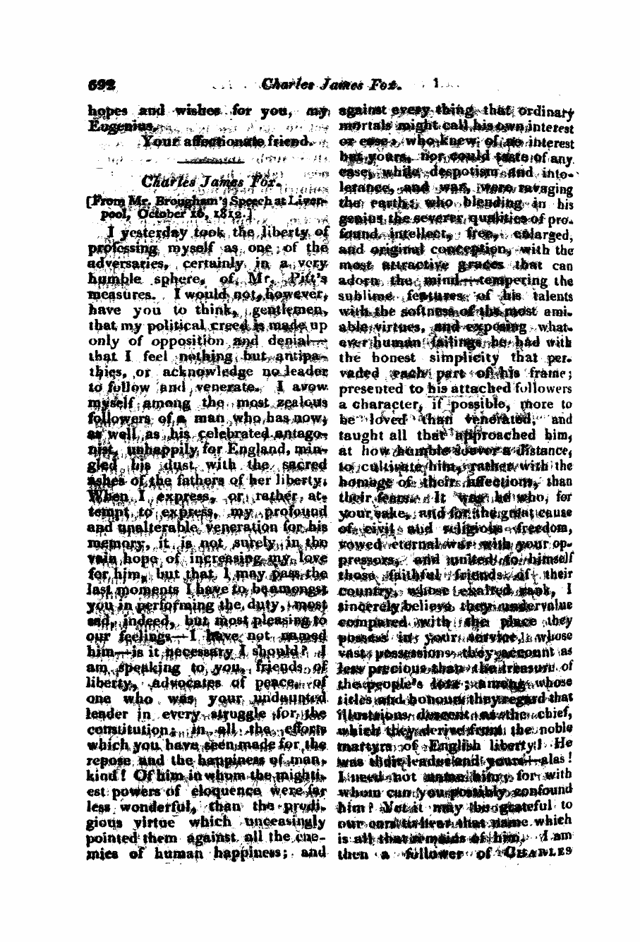 Monthly Repository (1806-1838) and Unitarian Chronicle (1832-1833): F Y, 1st edition - Untitled Article