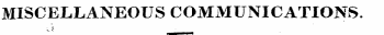 MISCELLANEOUS COMMUNICATIONS. - I