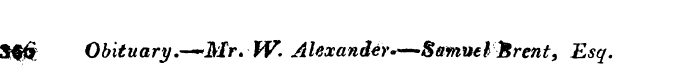 $fj$ Obituary .-*~Mr .W. Alexander*—Samu...