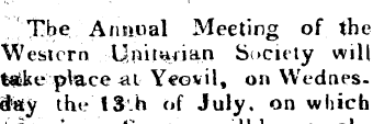 Tbe.. ' 'Annual Meeting of the Western U...