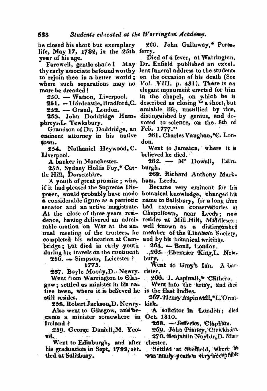 Monthly Repository (1806-1838) and Unitarian Chronicle (1832-1833): F Y, 1st edition - Untitled Article