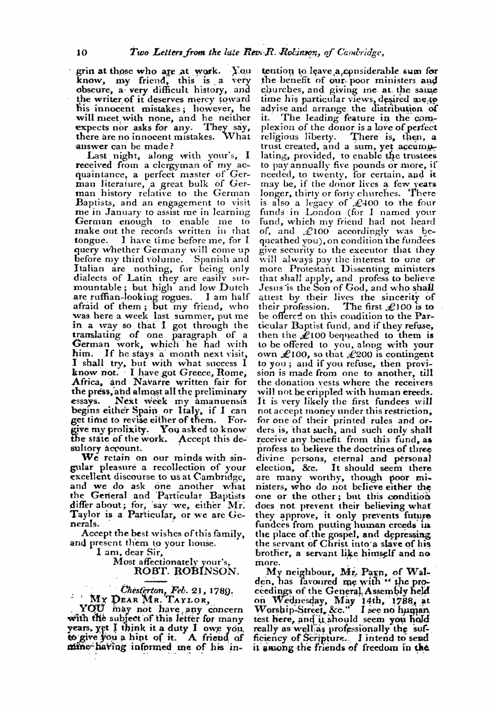 Monthly Repository (1806-1838) and Unitarian Chronicle (1832-1833): F Y, 1st edition - Untitled Article